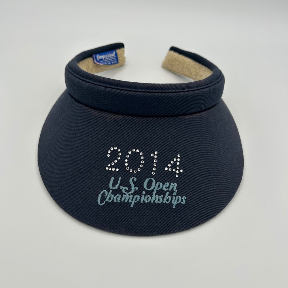 2014 US Open Pinehurst No. 2 Womens OSFA Imperial Visor  Navy Blue Sporty Prep